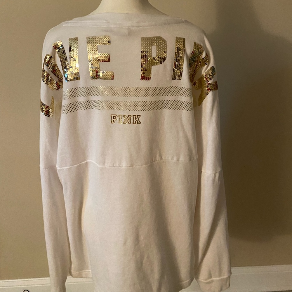 Sequin VS PINK sweater